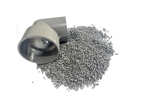 Fitting pipa PVC kaku Komposisi Granules resin untuk aplikasi cetakan dinding ultra tebal High Impact Injection Komposisi PVC kaku untuk pipa pasokan air Fitting